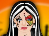 Maquillée pour Halloween