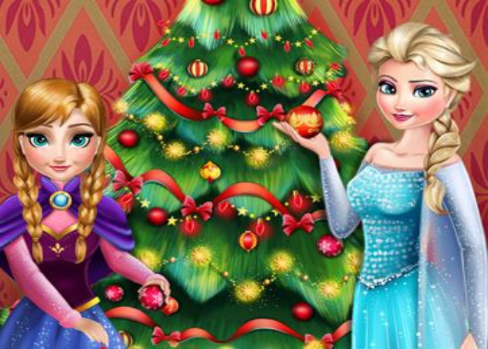 L'arbre de Noel d'Elsa et Anna