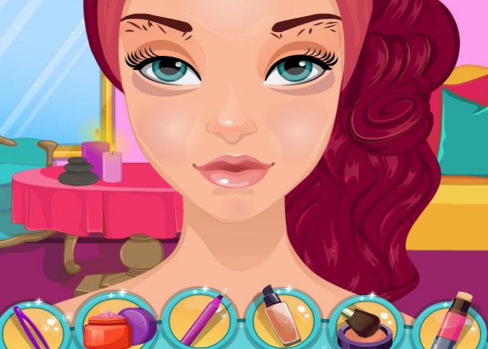 jeux de barbie habillage et maquillage et coiffure