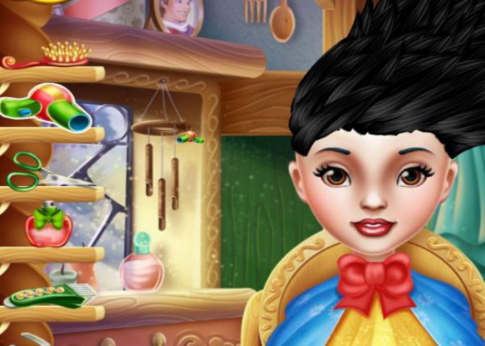 Coiffure de folie Blanche Neige