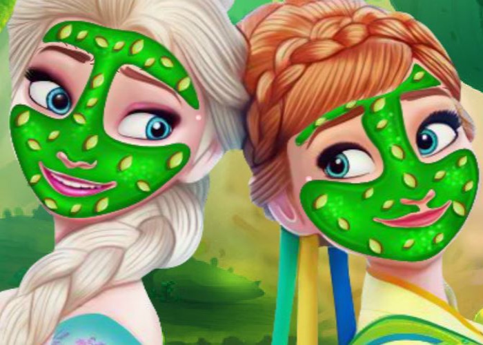 Soeurs Frozen au spa