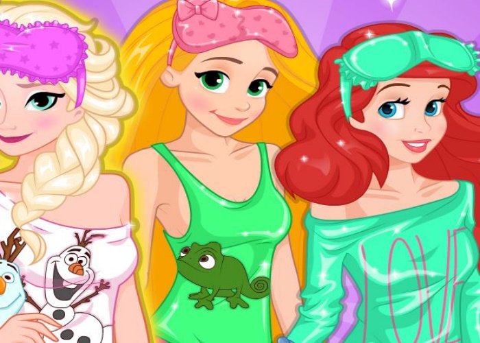 princesses en pyjama sur jeux fille gratuit