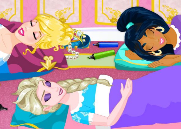 3 princesses en pyjama