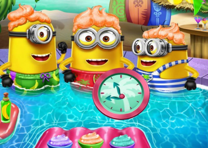 Minions à la piscine