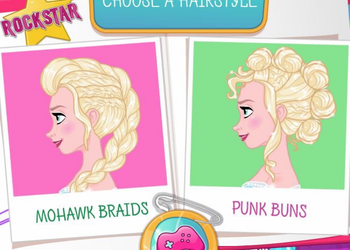 Tresses punk rock Elsa