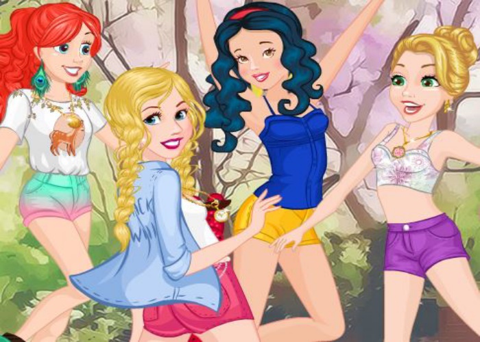 4 princesses en roller