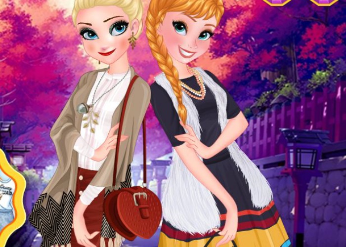 Elsa et Anna en automne
