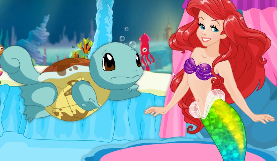 Ariel prend soin d'un Pokemon