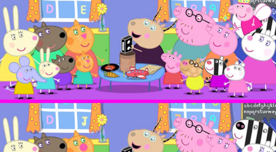 Différences chez Peppa Pig