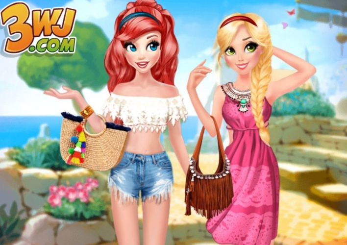 Look bohême chic pour Ariel et Raiponce