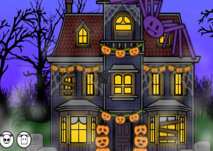 Maison dÃ©corÃ©e pour Halloween