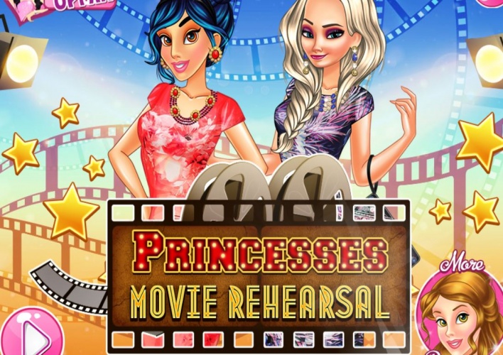 Elsa et Jasmine dans un film