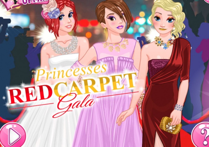 3 princesses sur le tapis rouge