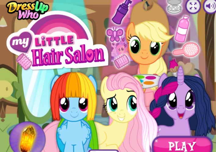 Salon de coiffure petit poney