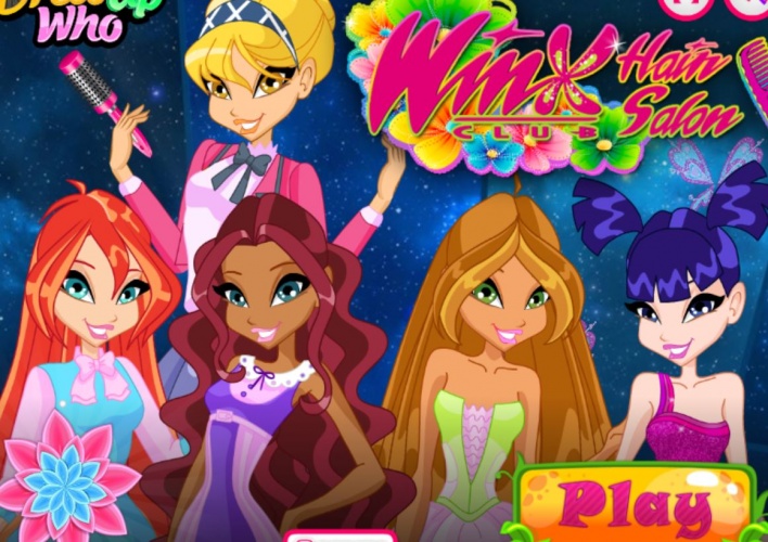 Salon de coiffure des Winx