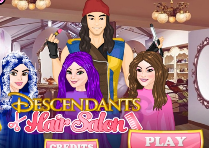 Descendants au salon de coiffure