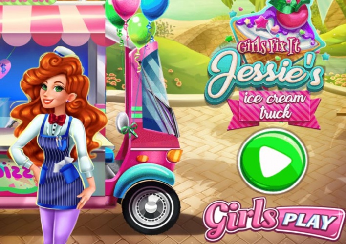 Nettoyage du camion de glaces de Jessie