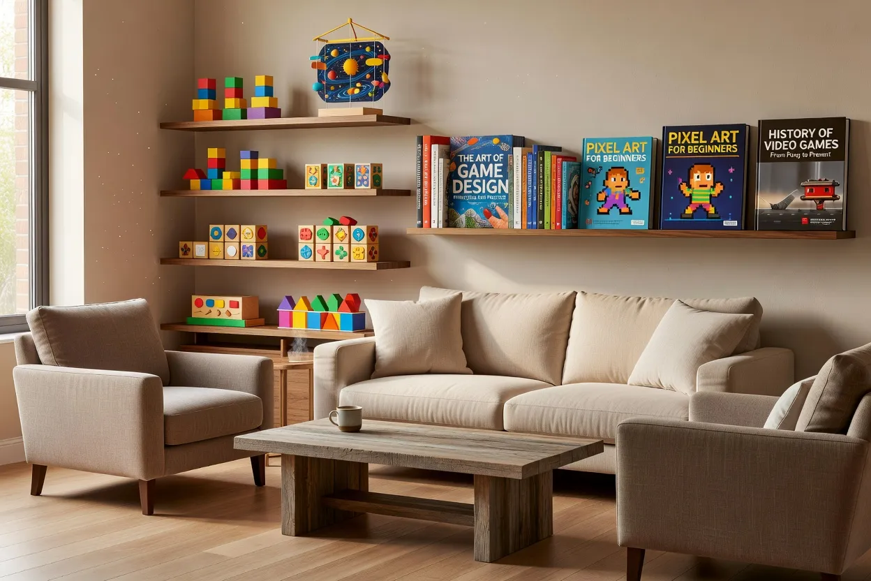 Parent et enfant discutant du temps d'écran et des jeux en ligne