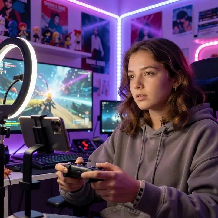 Léa, streameuse gaming à 17 ans : comment créer son contenu gaming féminin